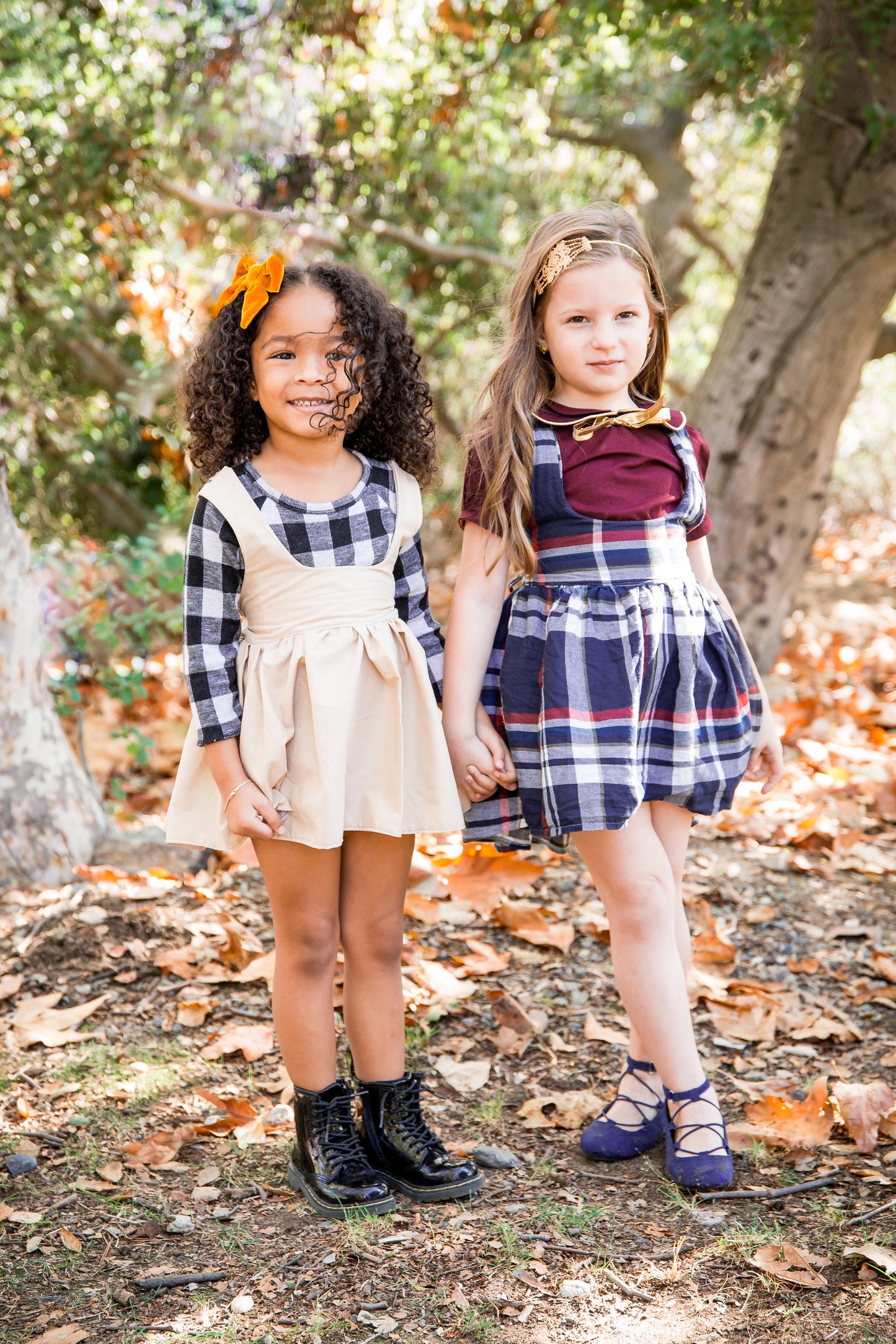 Autumn pinafore Back To School Dress - pinafore - school pinafore - back to school outfit - first day of school dress - school dress
