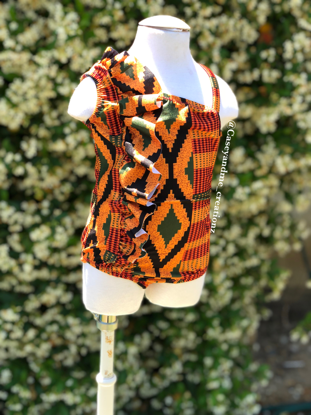 African Print Swimsuit for Little Girls ,African print bathing suit
